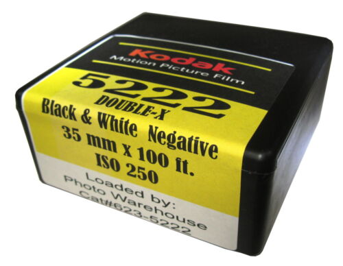 Kodak EASTMAN 5222 DOUBLE-X Film Black & White 35 mm x 100' (30.5M) Roll Fresh