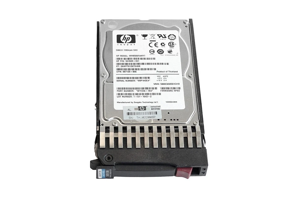 HP MM0500FAMYT 7.2K HDD SAS Festplatte 2.5" 500GB /  507609-001 / 796365-002