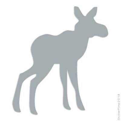 Baby Moose, Vinyl Decal Sticker, Multiple Colors & Sizes #82