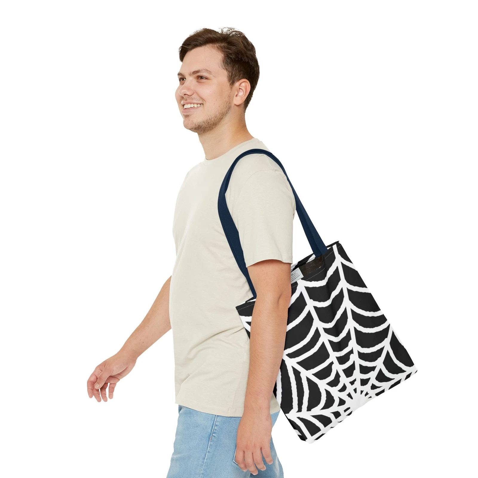 Halloween Spiderweb Tote Bag