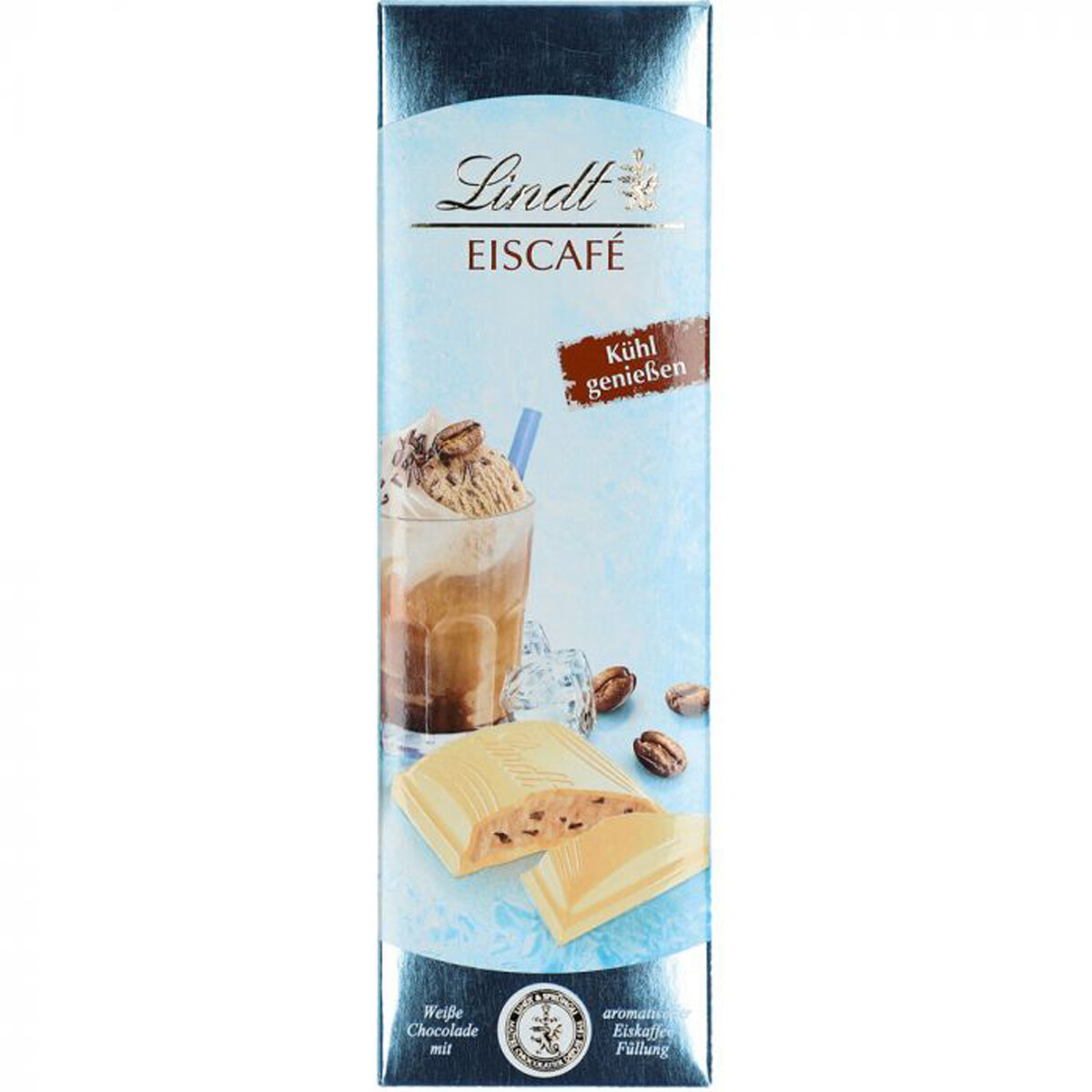 Lindt Eiscafe Chocolate Blanca Con Crema De Café Helado 100g Paquete De 5