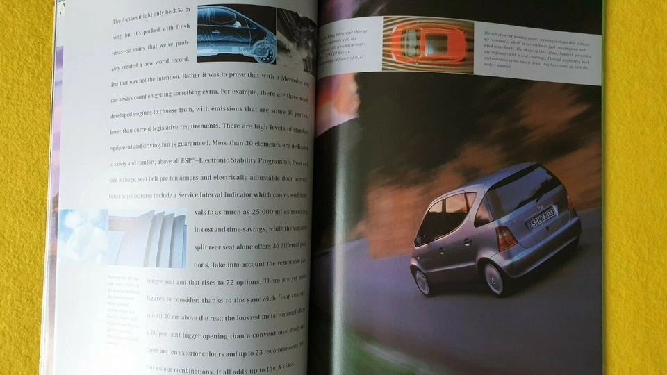 Mercedes-Benz A-Class Avantgarde Elegance car brochure catalogue May 1998 MINT B - Image 3 of 4