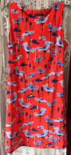 Tommy Hilfiger Red Floral Sleeveless Dress Sze 12