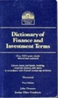 Dictionary of Finance and Investment Terms (Barron's Financial Guides) - GOOD