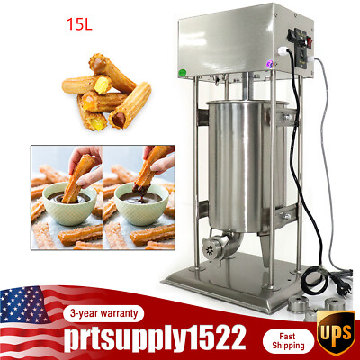 Commercial Vertical Electric Spanish Donuts Churrera Churros Maker Machine 15L