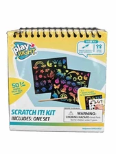 Art Play Right SCRATCH IT! KIT Creativity For Kids Toys 50 Shapes Value Pack NEW