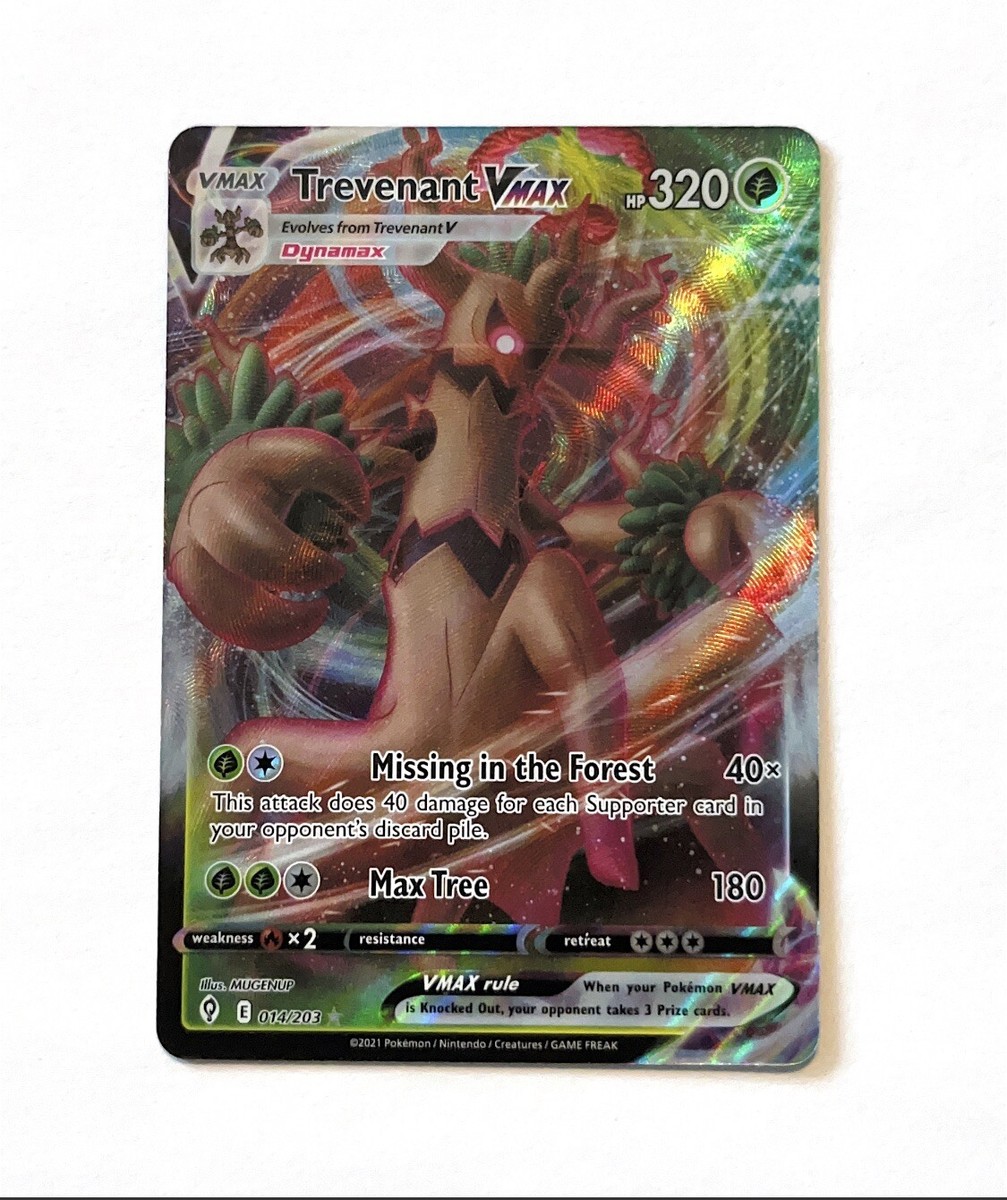 trevenant vmax pokemon card value Trevenant VMAX (014/203, Star) Ultra Rare NM Pokemon Trading Card