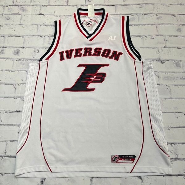 Allen Iverson Jersey Men's Medium White Adidas NBA