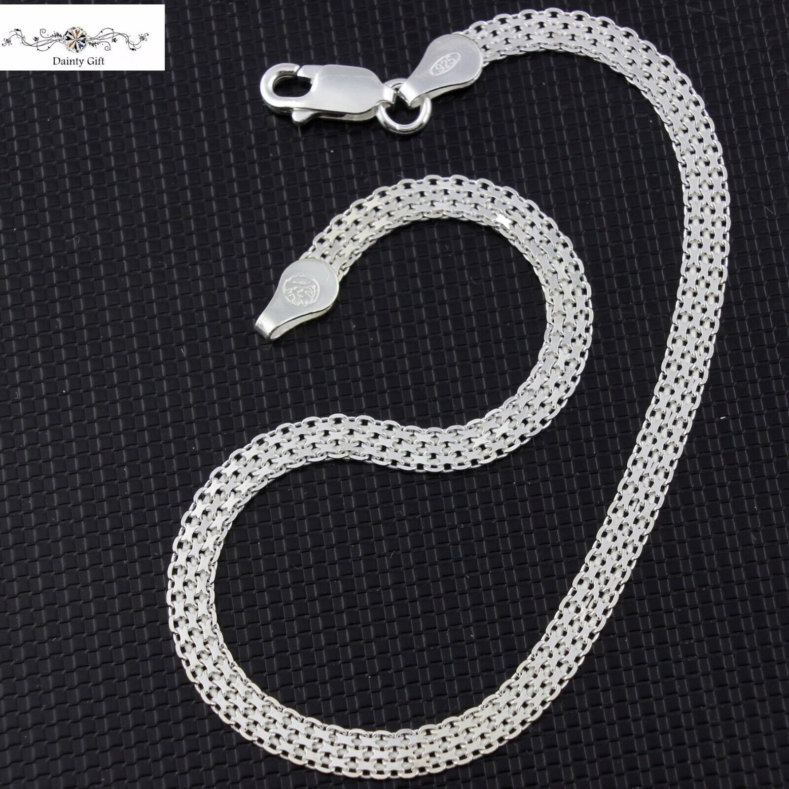 Women 925 Sterling Direct sale of Al sold out. manufacturer Silver Flat Mesh Foot Rope Chain Han Anklet
