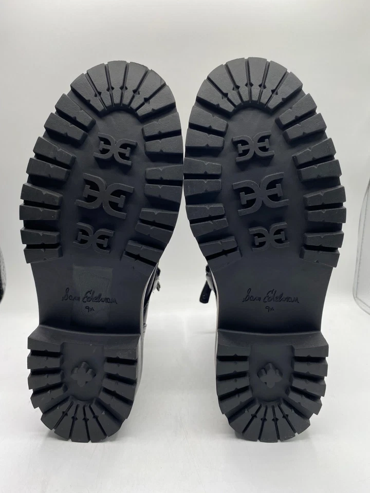 Botas de combate Sam Edelman para mujer negras Aleia punta redonda con cordones talla 9,5 M nuevas en caja Foto 4 de 4