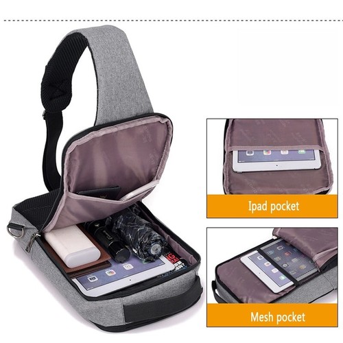 Sport Sling Anti-Theft Shoulder Bag Crossbody Bags Chest Daypack - Picture 2 of 2