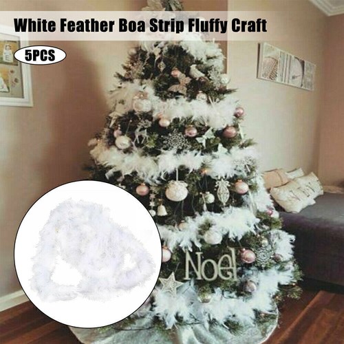 5X Feather Boa Party Christmas Tree Decoration Strip Xmas Ribbon Garlands 2M - Picture 3 of 9