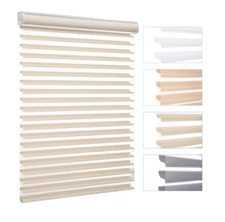New Corded Light Filtering Zebra Sheer Blinds Shades Shangri-La Roller Shades