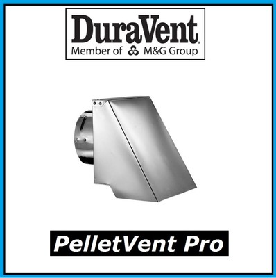 DURAVENT PELLETVENT PRO Pipe 4'' Diameter Square Horizontal Cap #4PVP-HSC NEW!