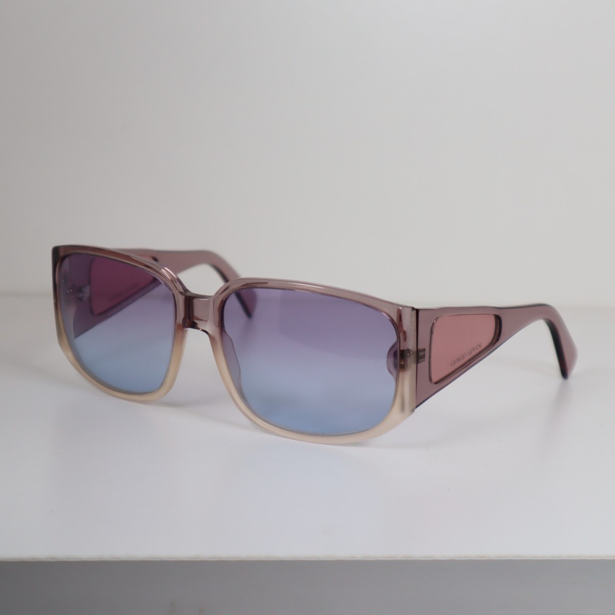 Vintage Giorgio Armani 2528 491 Purple Square Sunglasses 59-16