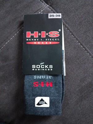 Kindersocken 35-38 jungen dunkelgrau H I S