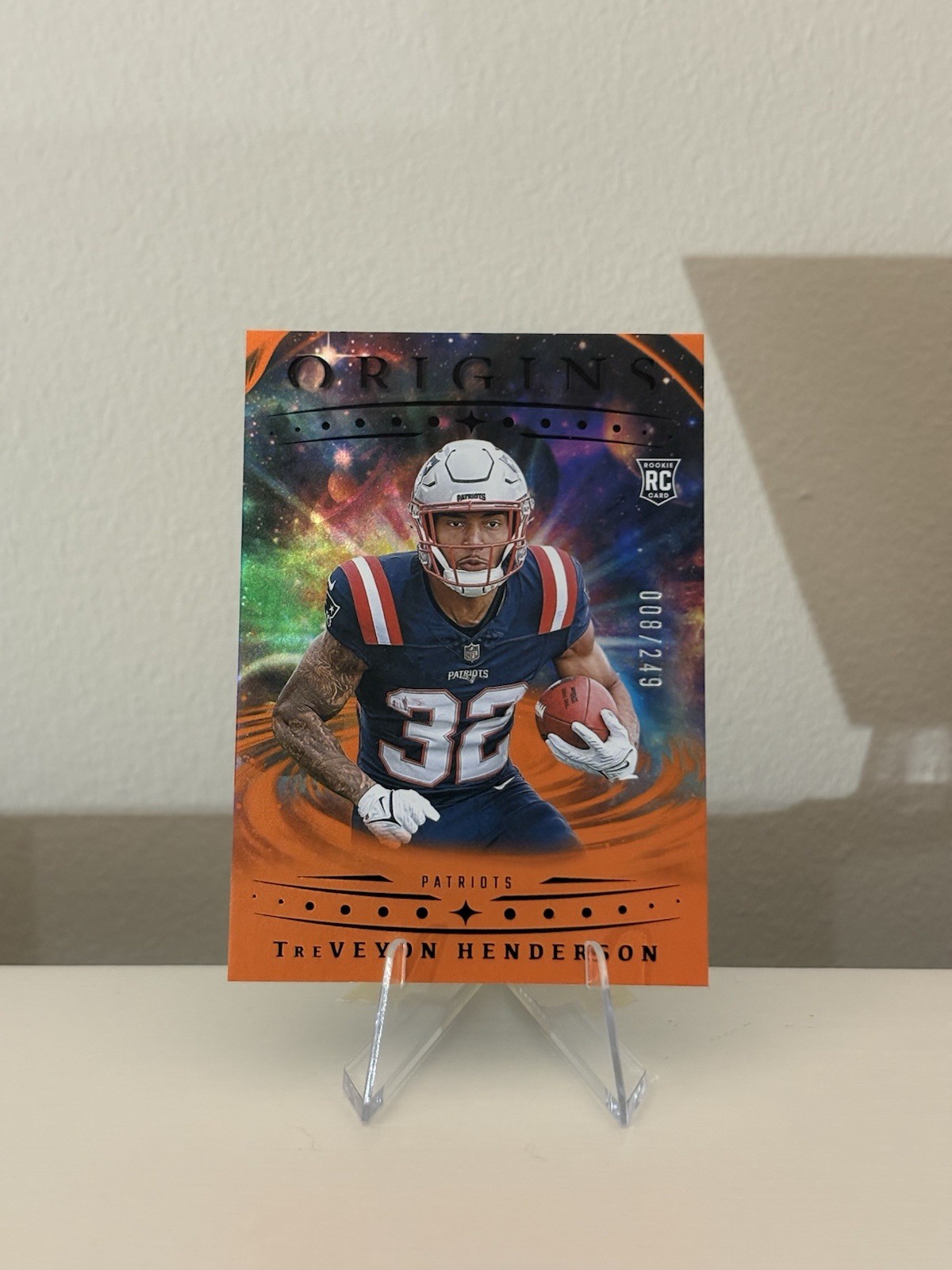 2025 Panini Origins-TreVeyon Henderson #105 Orange /249 (RC)
