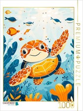 CALVENDO Puzzle Niedliche Schildkr te im Meer.  1000 Teile Lege-Gr  e 64  48 c