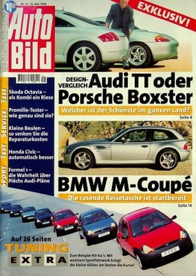 3) Auto Bild 21/1998 - BMW Z3 3.2 von AC Schnitzer - Mercedes SLK von Opera mit