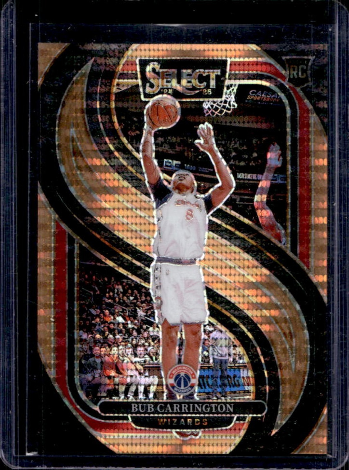 2024-25 Select Bub Carrington Premier RC Neon Orange Pulsar Prizm FOTL #1/18