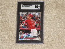 Shohei Ohtani 2018 Topps Holiday Rookie Card RC #HMW17 Mega Box SGC 10 GEM MINT