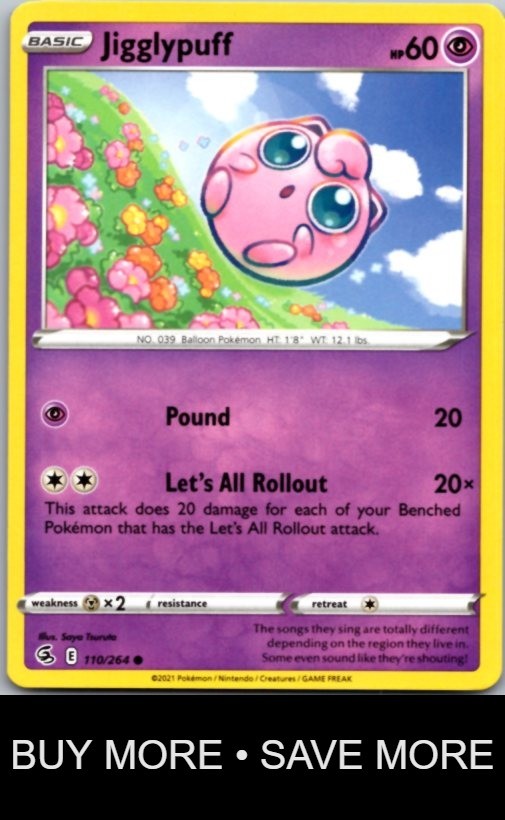Jigglypuff 110/264 Fusion Strike Tsuruta