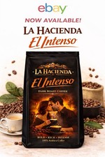 La Hacienda El Intenso Dark Roast Ground Coffee 16oz 100 Arabica Bold Rich