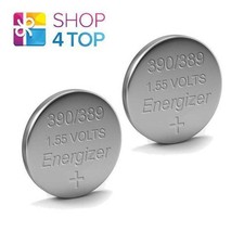 2 Energizer 390 389 SR521SW Batteries Silver 1.55V Watch Battery New