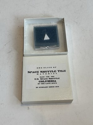 Slice of Tile Material for Space Shuttle Columbia - Ships Free w/ Box & Paper