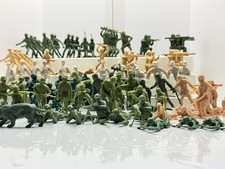 Vintage Marx Army Men WWII Lot some marked Marx
