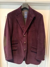 NEW Polo Ralph Lauren Purple Corduroy Blazer Size 48R Made in Italy