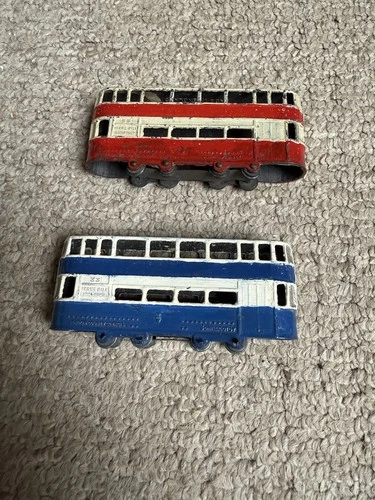 Vintage Johillco Taylor Pre War Tram Car Lot X2