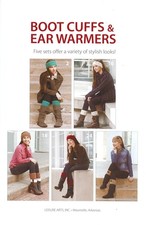 Leisure Arts Boot Cuffs Ear Warmers Crochet Bk