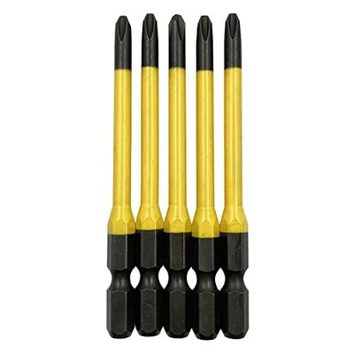 ANEX Color-Coded Impact Bit Set 5pcs ACMD5-2082 +2 x 82mm Made in Japan Tsubame