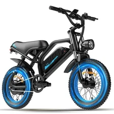 16" Fat Tire Mountain Electric Bike 500W 36V For Teenagers Ebike Bicycle OffRoad