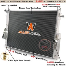 3 Row Radiator For 2008-2010 2009 Ford F250 F350 F450 F550 6.4L Powerstroke V8