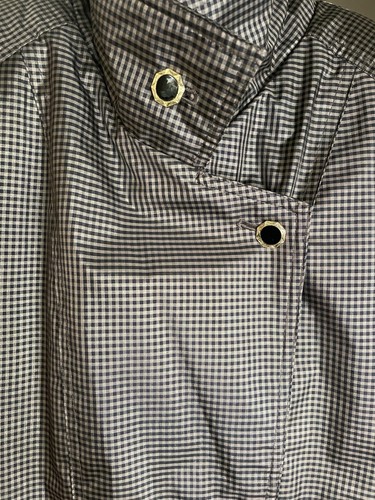Womens Trench Rain Coat J Gallery Taxi Cab Vtg Avant Garde Lined 7/8 - Picture 14 of 16