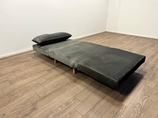 Roma Grey Velvet Chairbed ? Single Fold-Out Chair Bed