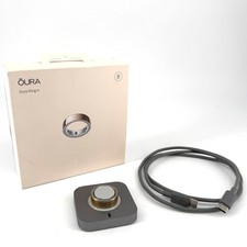 Oura Ring 4 Rose Gold Size 8 Activity Tracker w/ Charger  Cable