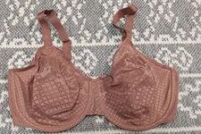 New Wacoal Visual Effects Minimizer Bra - Size 32DDD - Brown - # 857210