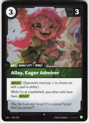 Allay Eager Admirer Foil 041/219 Unleashed Riftbound League of Legends