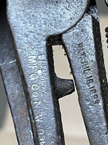 Antique Sheet Metal Pipe, Crimper Tool , Blum Pat. 1898 - Afbeelding 8 van 9