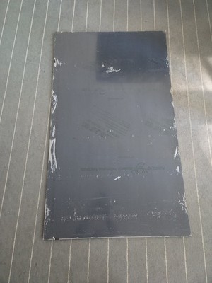 Perspex GS Sheet Black - 120 x 70 x 1 cm. Unused 