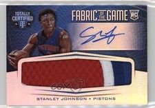 2015-16 Panini Totally Certified Mirror Prime 10/25 Stanley Johnson Auto nd3