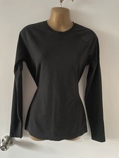 FIGS Salta Seamless Threads Women  s Long Sleeve Under Scrub Shirt Sz M Layering