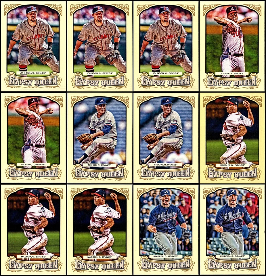 Lote de tarjetas Topps Gypsy Queen Atlanta Braves (75) - Abajo - Oportunidad final t... Foto 2 de 4