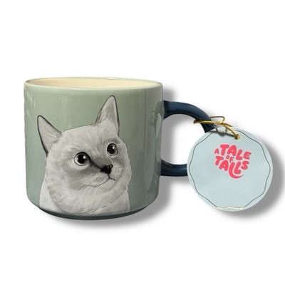 Keramik Tee Kaffeebecher Tasse bedruckt Katze Kaffeetasse spülmaschinenfest Katzenliebhaber Geschenk