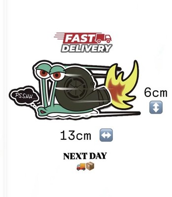 SNAIL Vinyl Sticker TURBO Racing Car Decal | JMD |   | NEXT DAY Delivery   