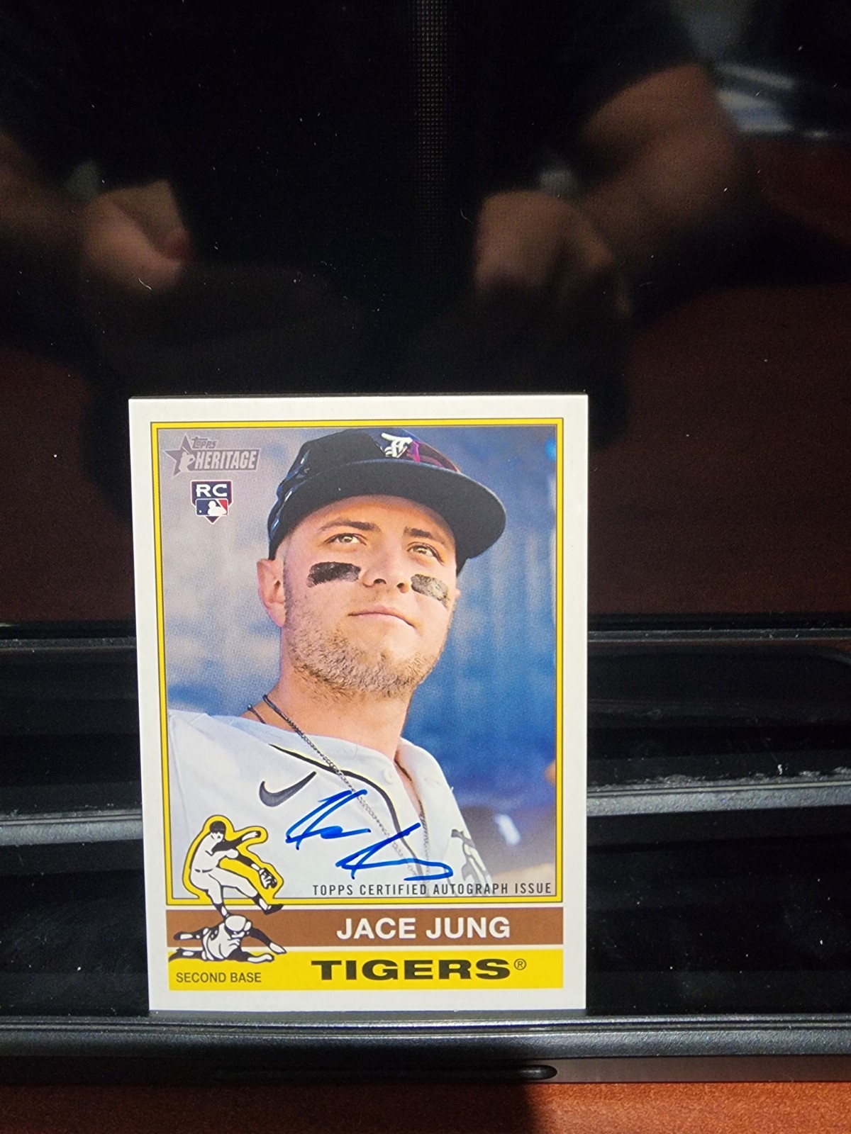 Jace Jung 2025 Topps Heritage RC Real One Autograph
