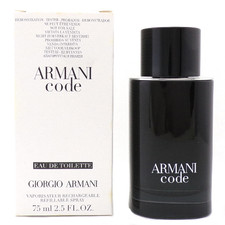 Armani Code by Giorgio Armani 2.5 oz EDT Rechargeable Refill for Men Brand New